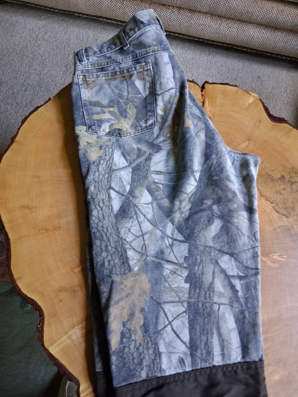 Men's Wrangler Pro Gear Camo Brush Guard Hunting Pants 36X30 Realtree Hardwoods - Picture 10 of 14